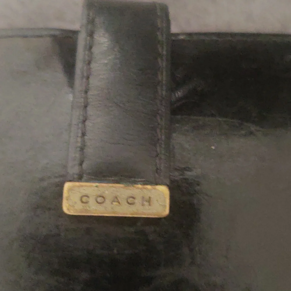 Coach Vintage Black Leather Checkbook Wallet - Picture 2 of 12